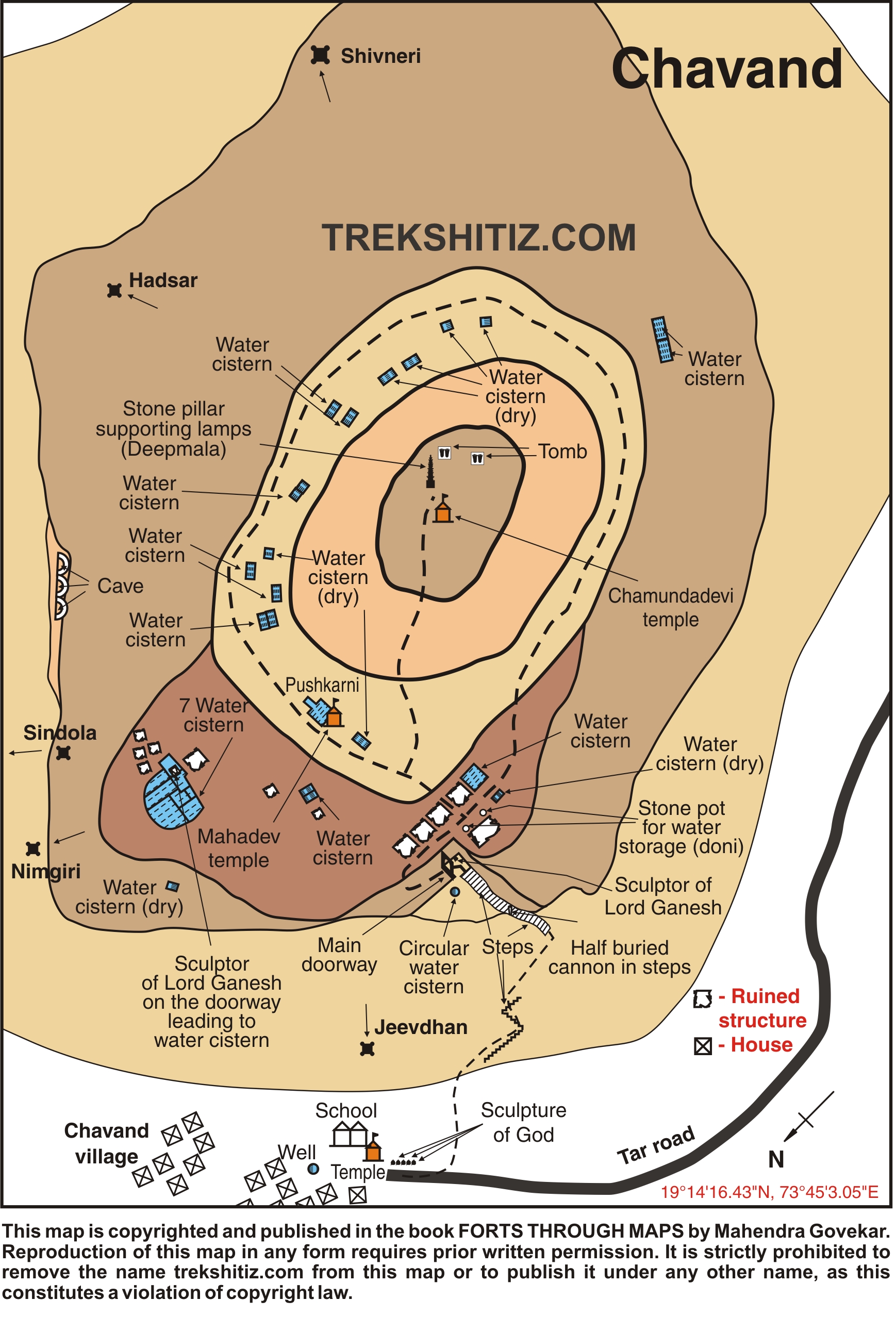 Chavand English Map